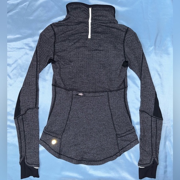 -Lululemon Base Runner 1/4 Zip, Heathered Gray - Picture 1 of 6
